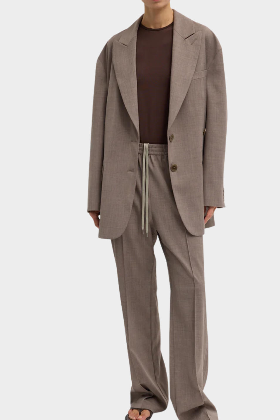 Tibi Tropical Wool Liam Blazer in Cedar | Shop Tula