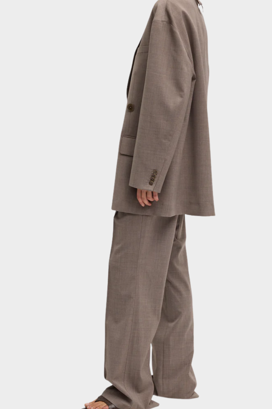 Tibi Tropical Wool Liam Blazer in Cedar | Shop Tula