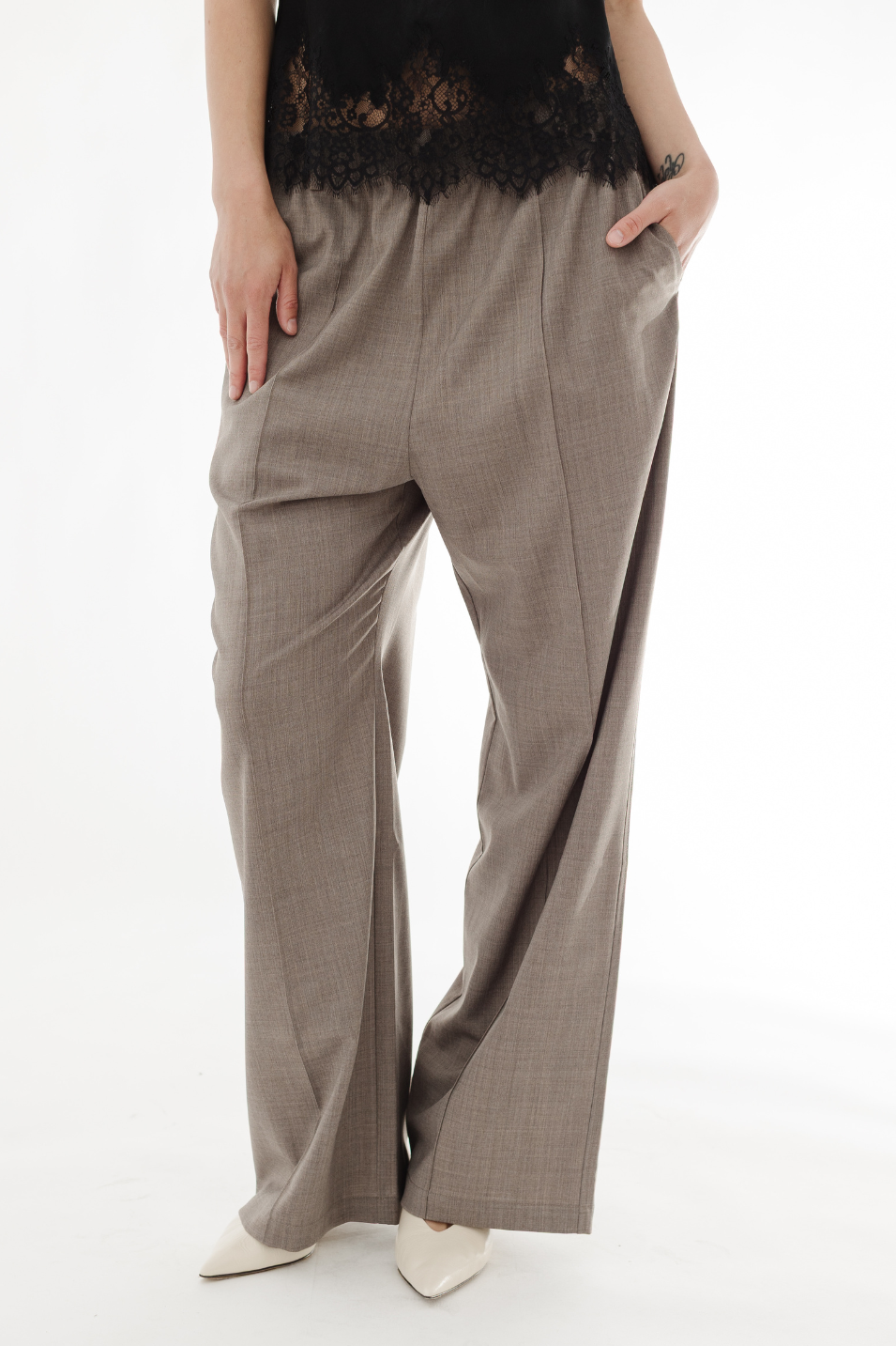 Tibi Tropical Wool Scottie Jogger | Shop Tula