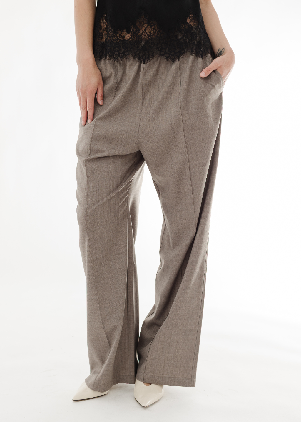 Tibi Tropical Wool Scottie Jogger | Shop Tula