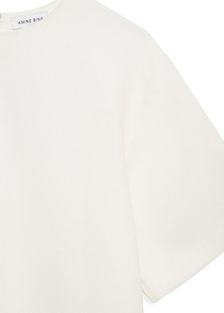 Anine Bing Maddie Top in Ivory | Tula's Online Boutique