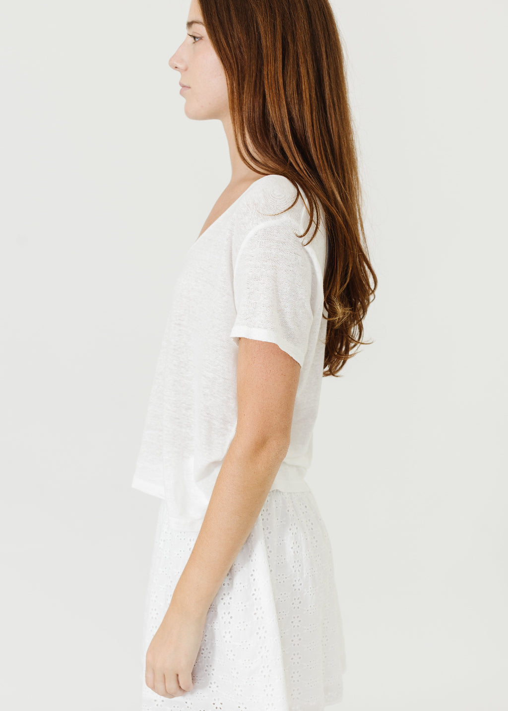 Velvet Amber Tee in White | Shop Tula