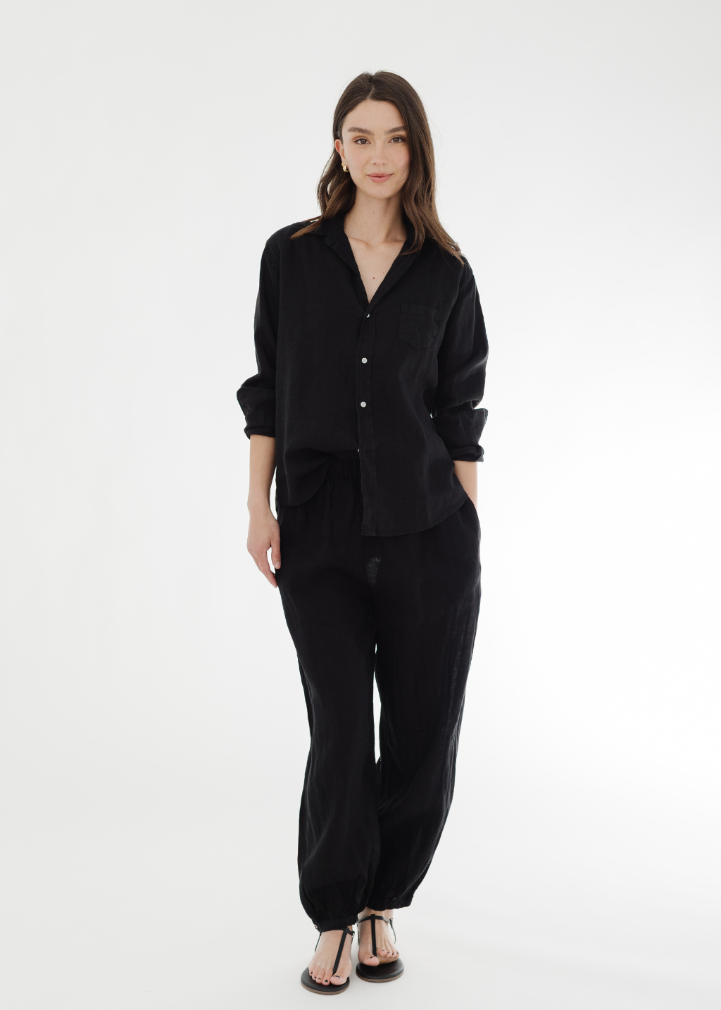 Velvet Camber Pants in Black | Shop Tula