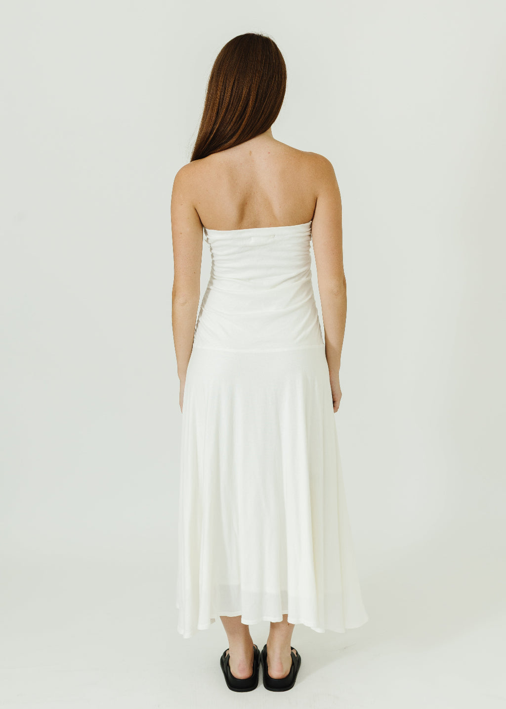 Velvet Sonia Dress in Parchment | Shop Tula
