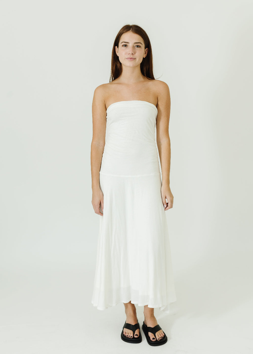 Velvet Sonia Dress in Parchment | Shop Tula