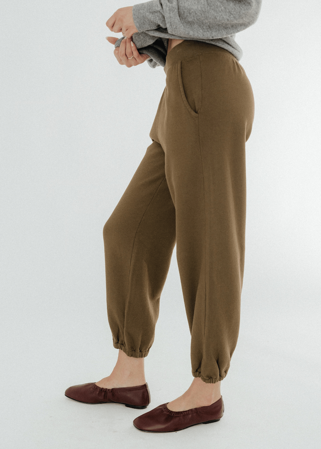 Velvet Zara Lounge Pants in Musk | Shop Tula