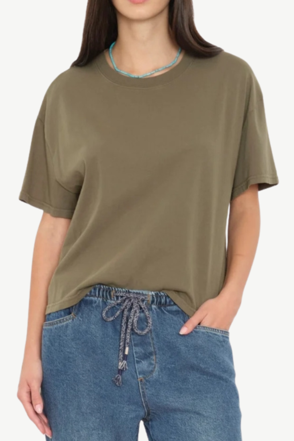 Xírena Carter Tee in Dusty Moss | Shop Tula