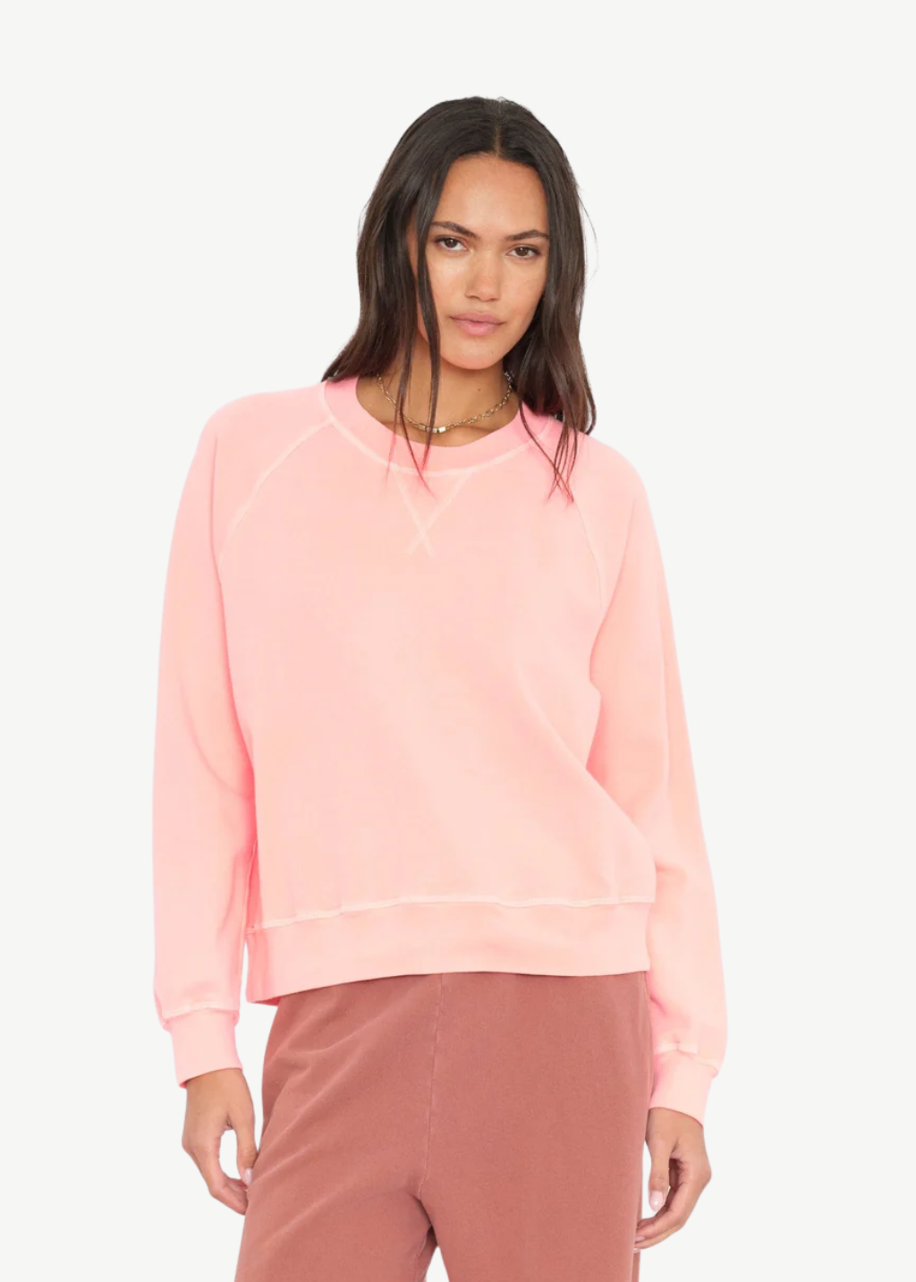 Xírena Marathon Sweatshirt in Pink Dust | Shop Tula