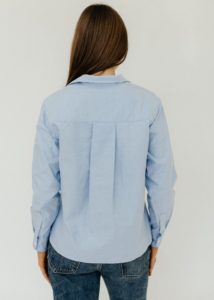 Frank & Eileen Silvio Button Up in Blue | Tula's Online Boutique
