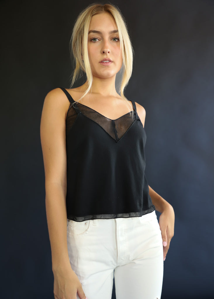 Raquel Allegra Oasis Tank Top in Black | Tula's Online Boutique