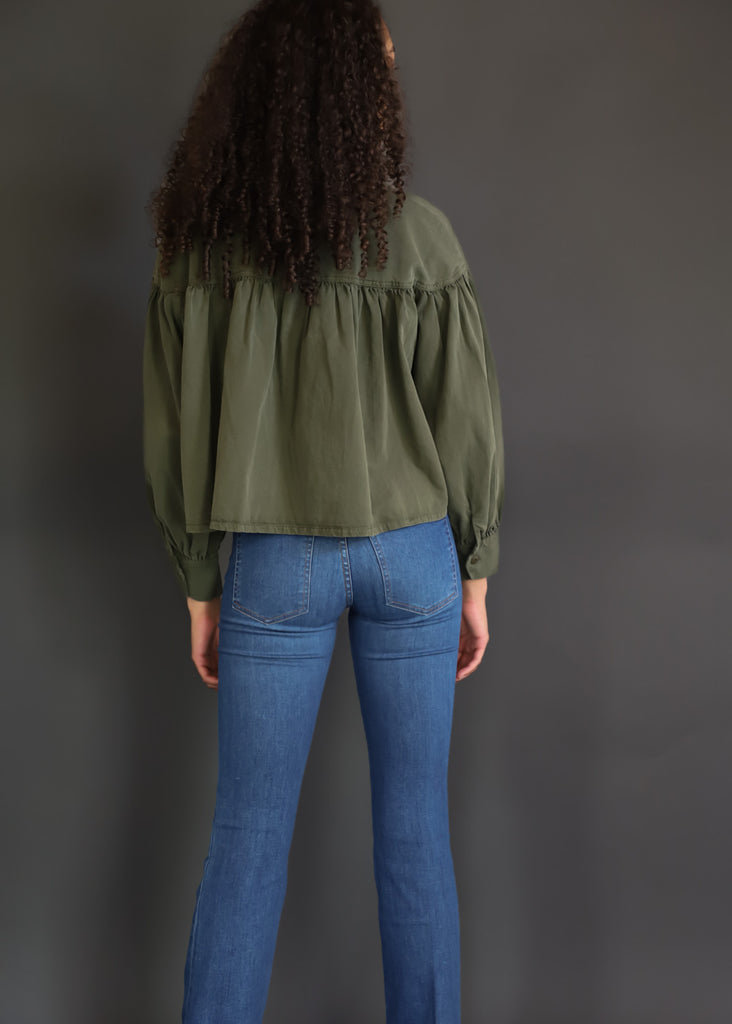 THE GREAT. Poet Shirt Jacket BACK| Tula's Online Boutique