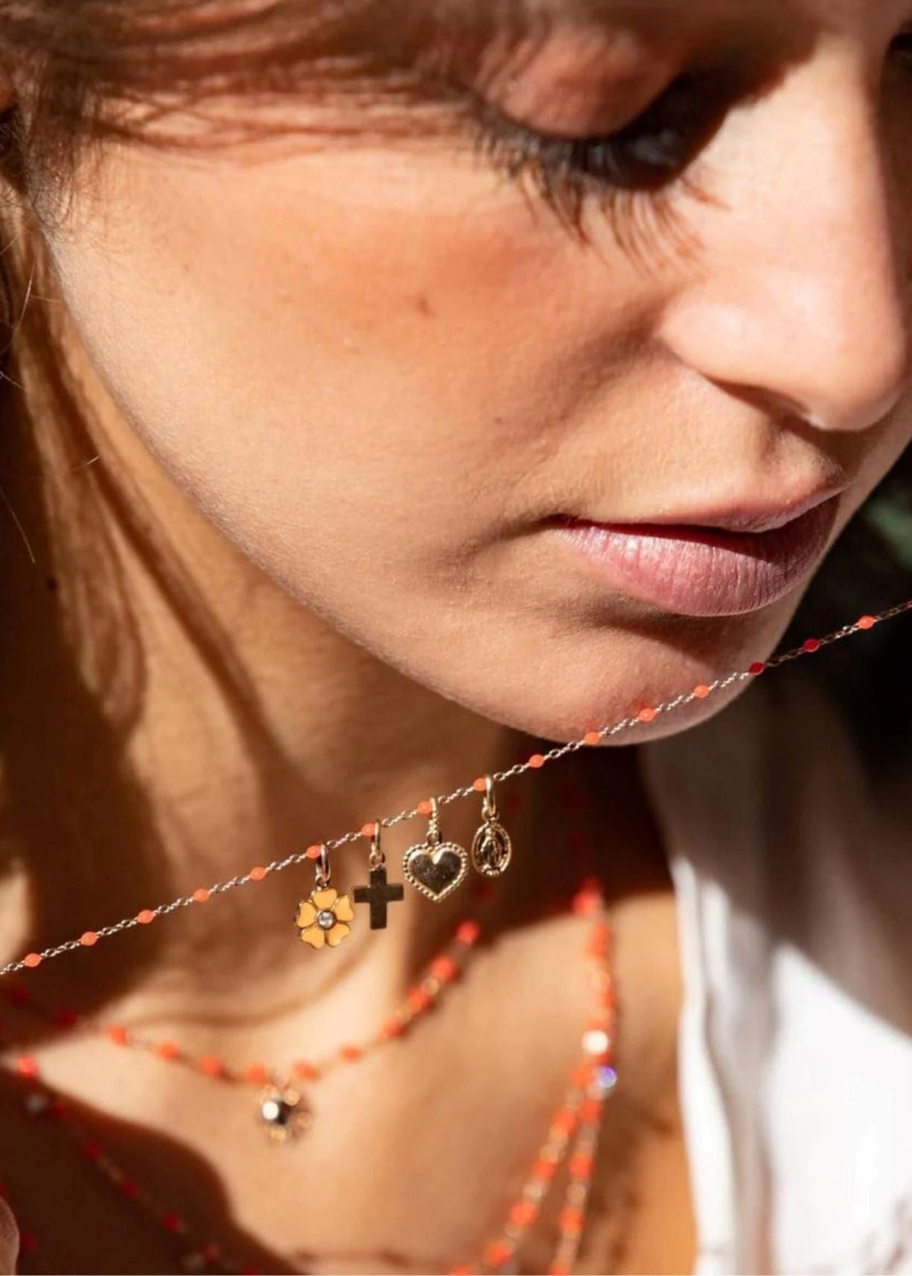 Gigi Clozeau Petite Gold Madone Pendant Front I Tula Online Boutique