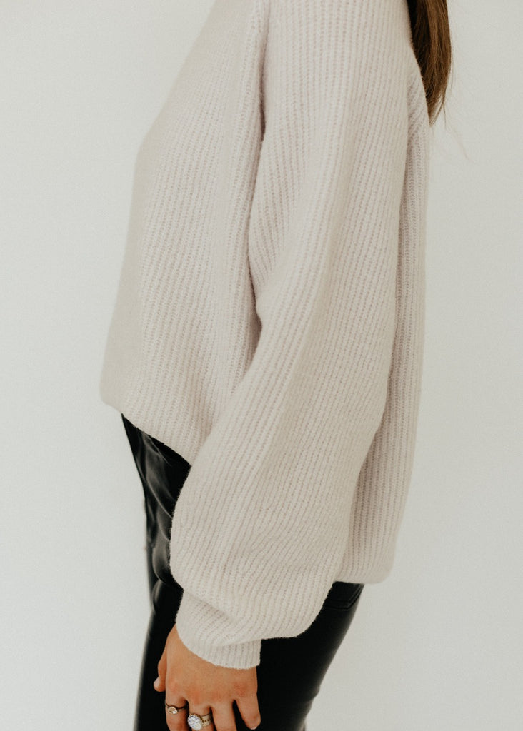 Velvet Judith Sweater in Snow | Tula's Online Boutique