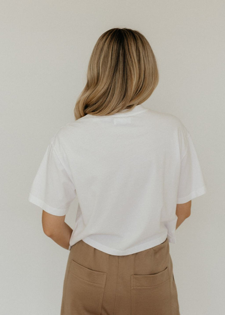 Velvet Clarah Top in White Back | Tula's Online Boutique