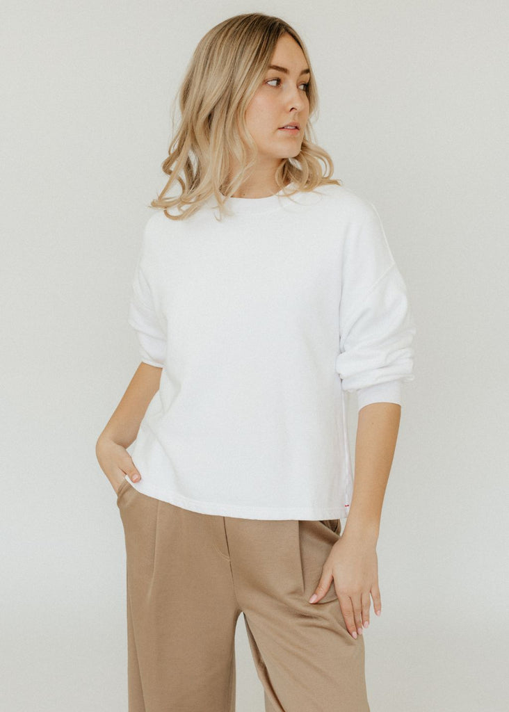 Xírena Harmony Sweatshirt White | Tula's Online Boutique