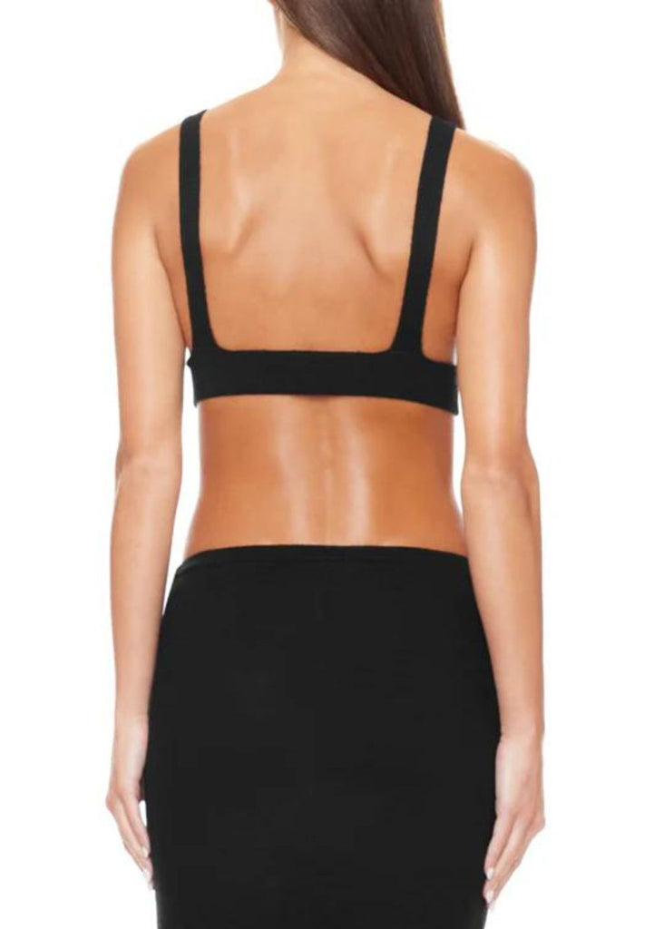 Éterne Willa Cashmere Bra in Black Back | Tula's Online Boutique