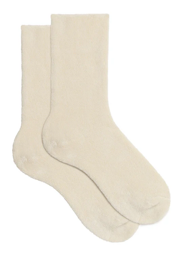 Éterne Lounge Socks in Cream | Tula's Online Boutique