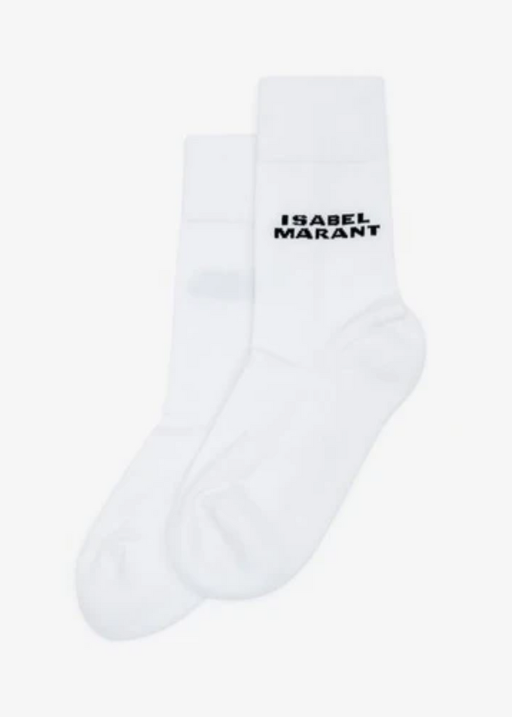 Isabel Marant Dawi Socks in White Front | Tula's Online Boutique