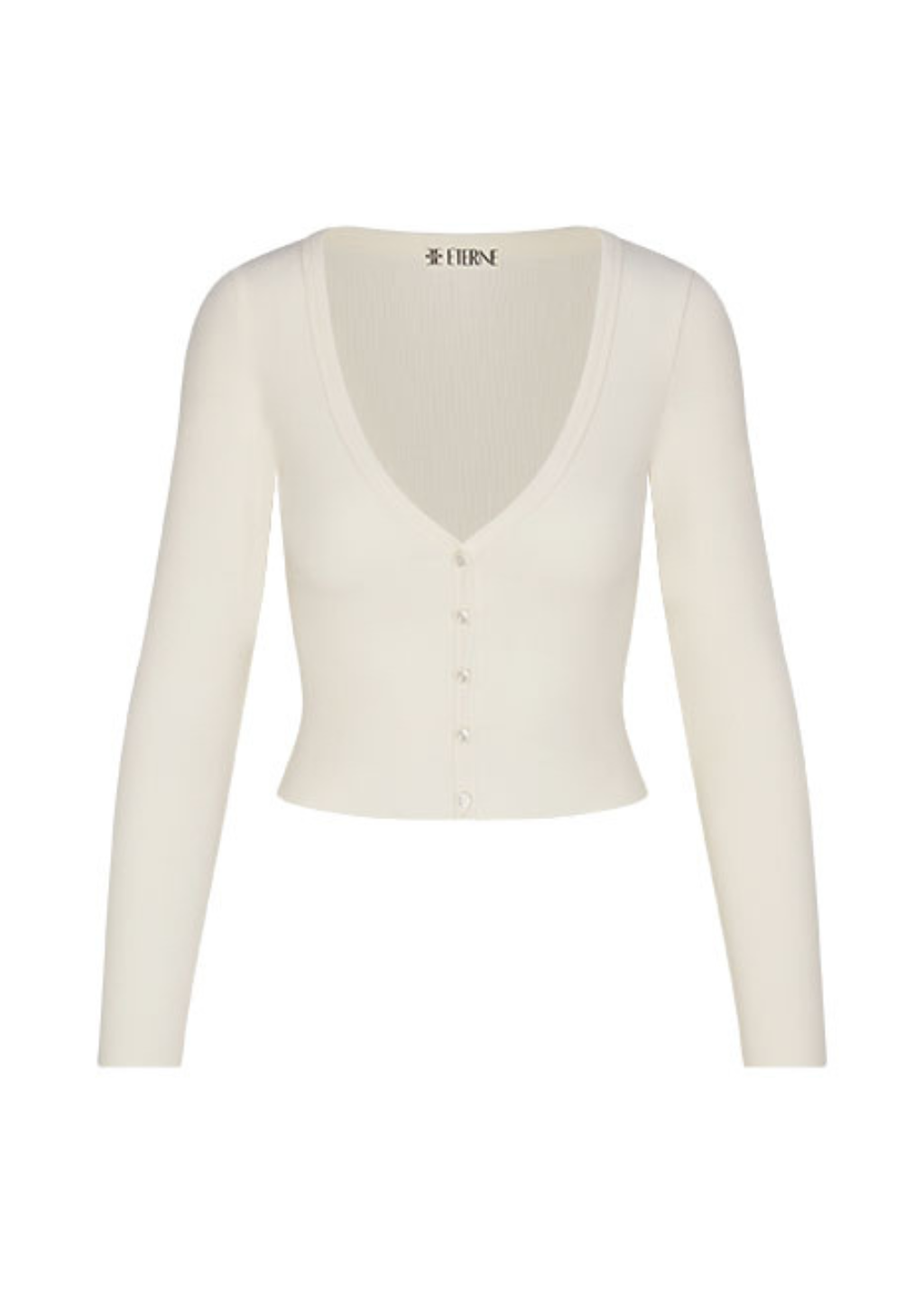 Eterne Cropped Cardigan in Cream