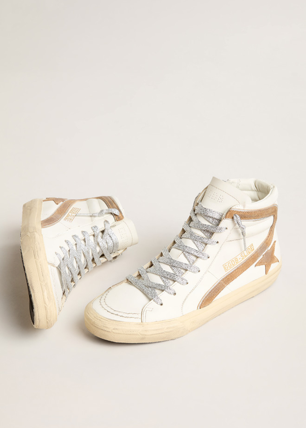 Golden Goose Deluxe Brand Slide Sneakers in White Tula s Online Boutique Tula Boutique