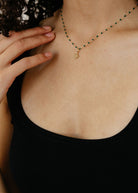 Gigi Clozeau Classic Necklace in Emerald Details I Tula Online Boutique