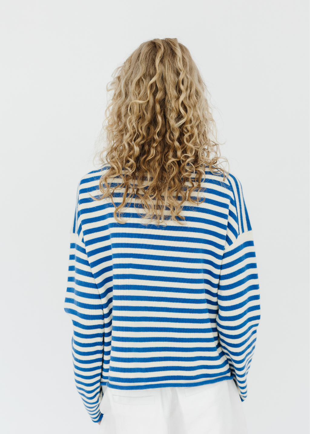 Alex Mill Taylor Striped Cardigan in Ivory/Blue | Shop Tula