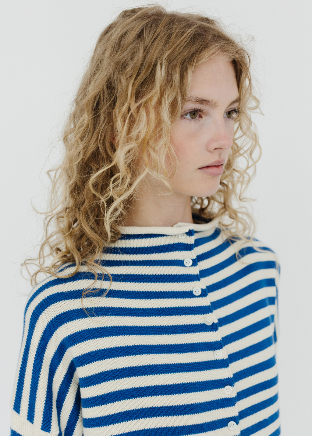 Alex Mill Taylor Striped Cardigan in Ivory/Blue | Shop Tula