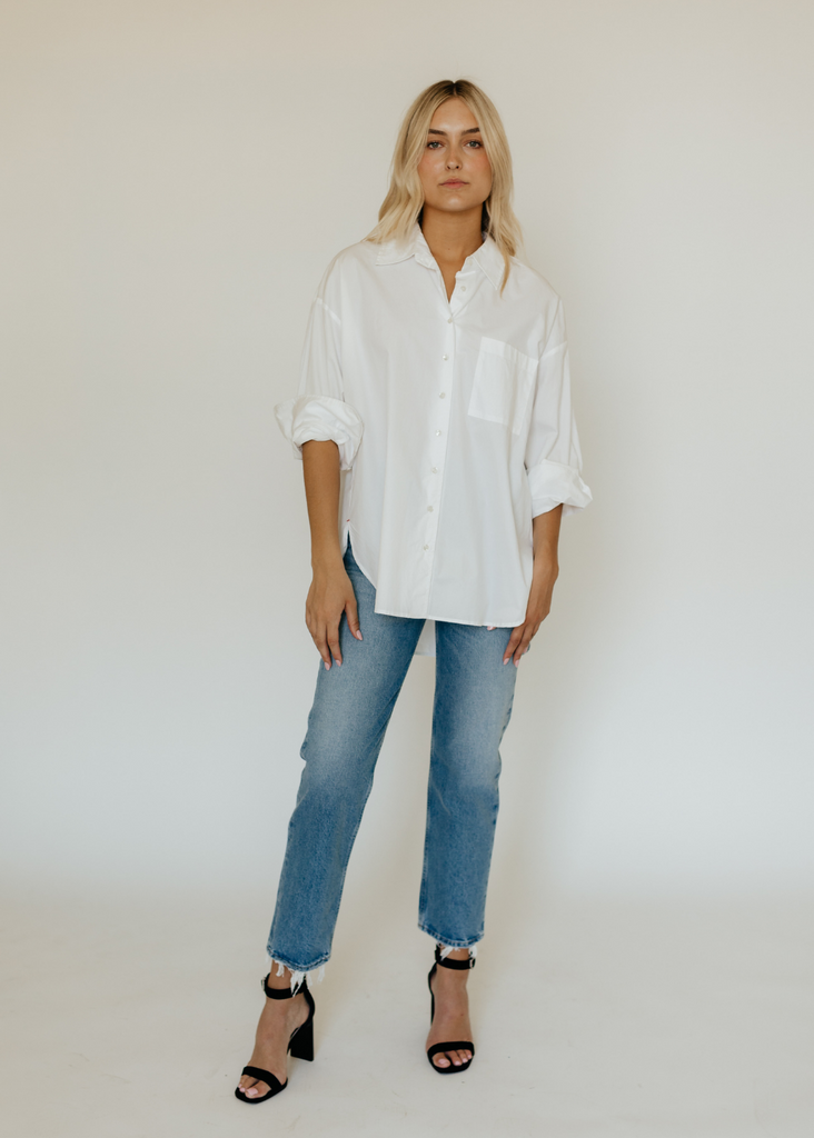 Xirena Sydney Shirt in White | Tula's Online Boutique