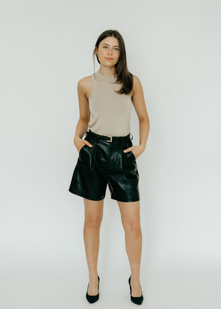 Anine Bing Carmen Short in Black Front | Tula's Online Boutique