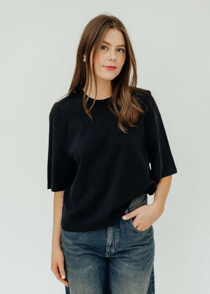 Isabel Marant Ben T-Shirt in Black | Tula's Online Boutique