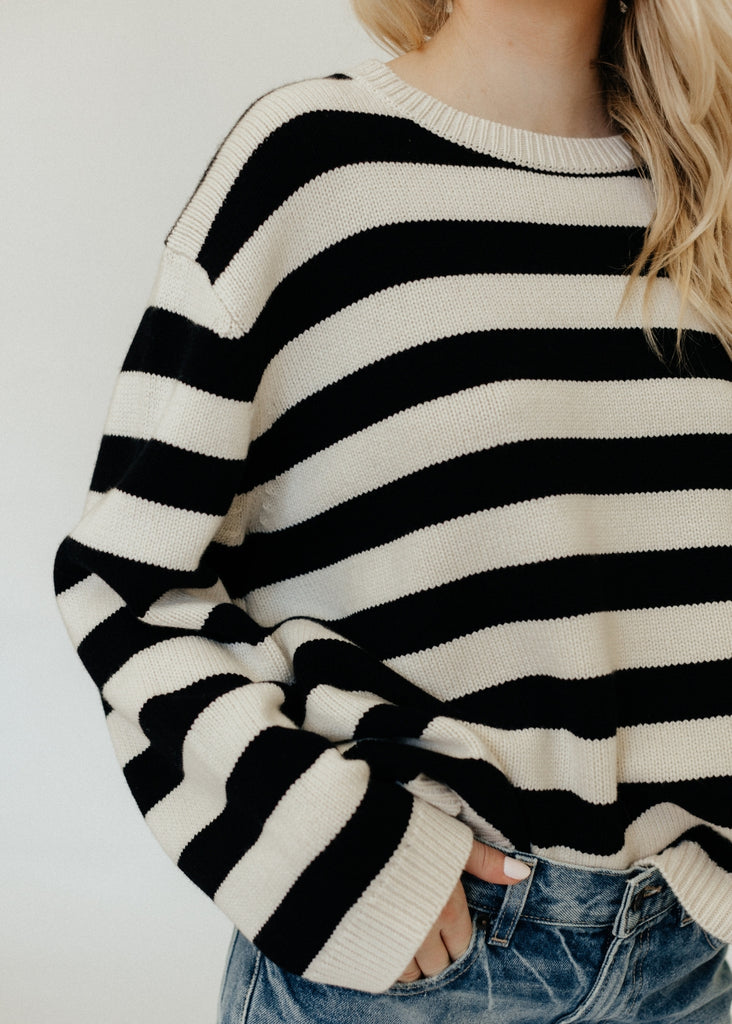 Nili Lotan Trina Sweater in Stripe | Tula's Online Boutique