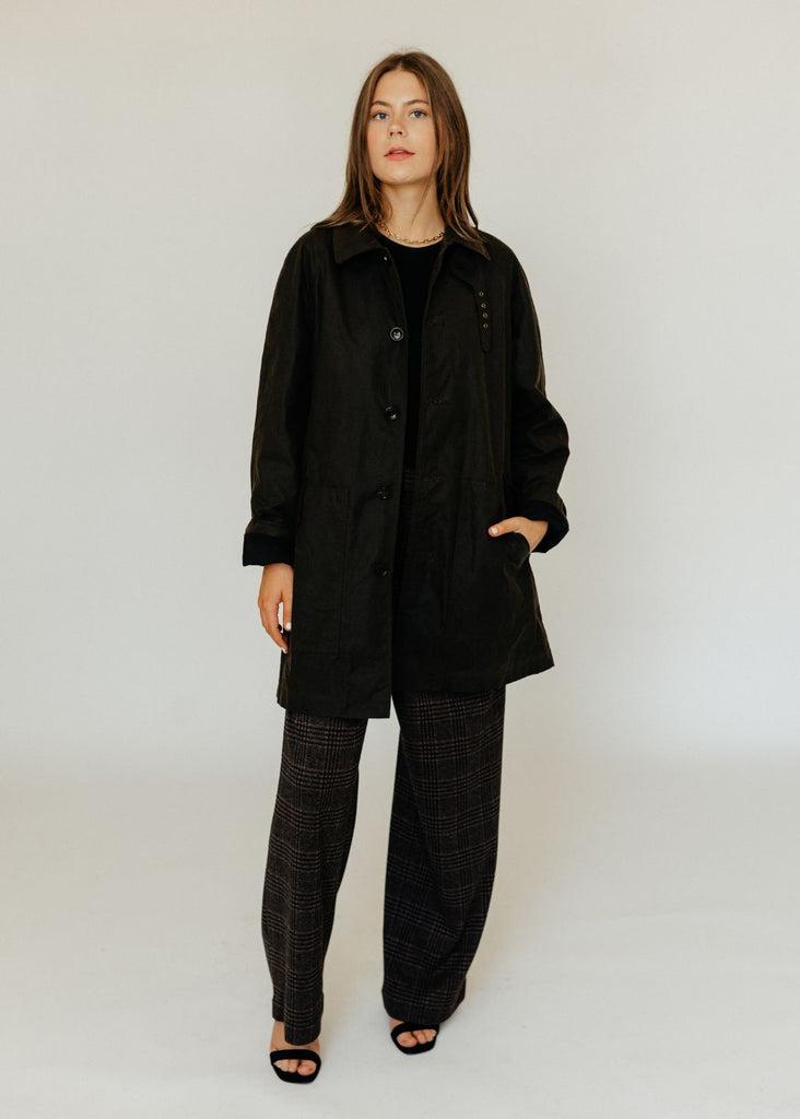 Tibi Waxed Cotton Carcoat | Tula's Online Boutique