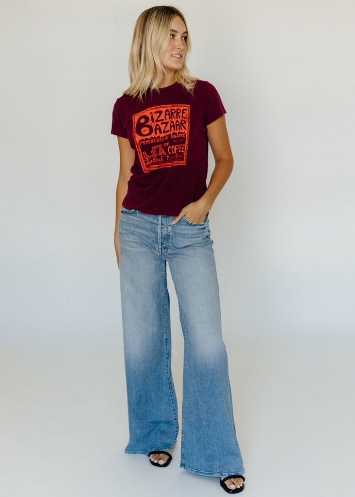 MOTHER Denim The Lil Sinful Tee in Bizarre | Tula's Online Boutique