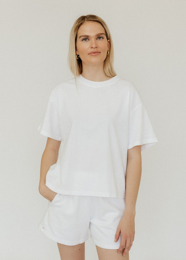 Xírena Palmer Tee in White | Tula's Online Boutique