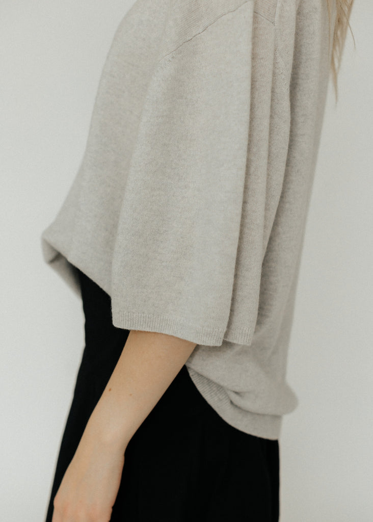 Tibi Washable Cashmere Oversized Easy T Detail | Tula's Online Boutique