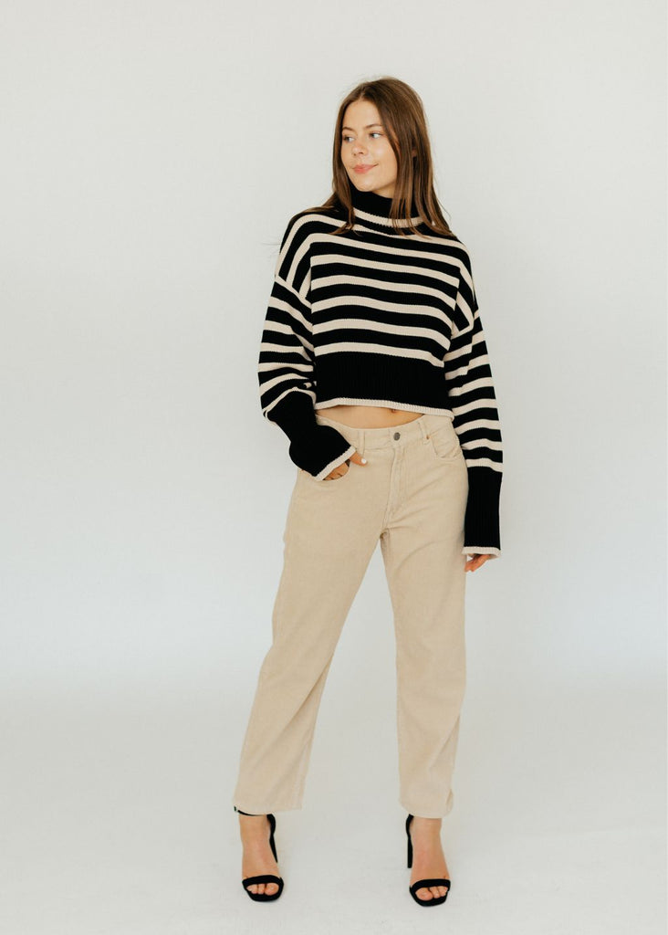 Denimist Cropped Sailor Striped Sweater | Tula's Online Boutique