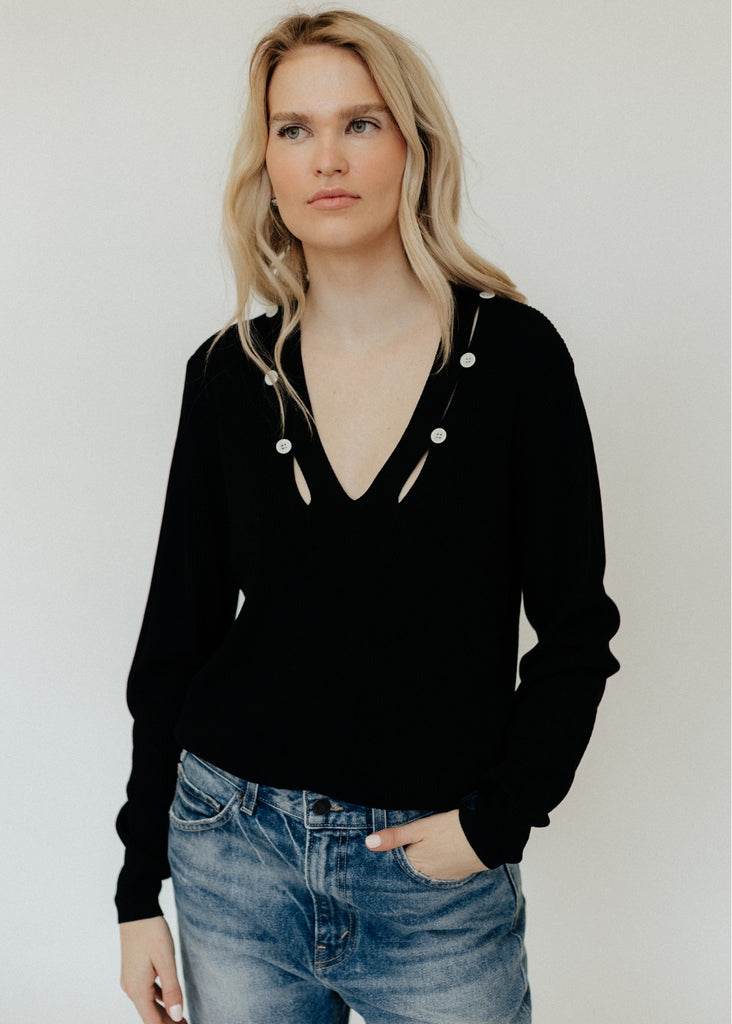 Proenza Schouler Elsie Sweater in Black | Tula's Online Boutique