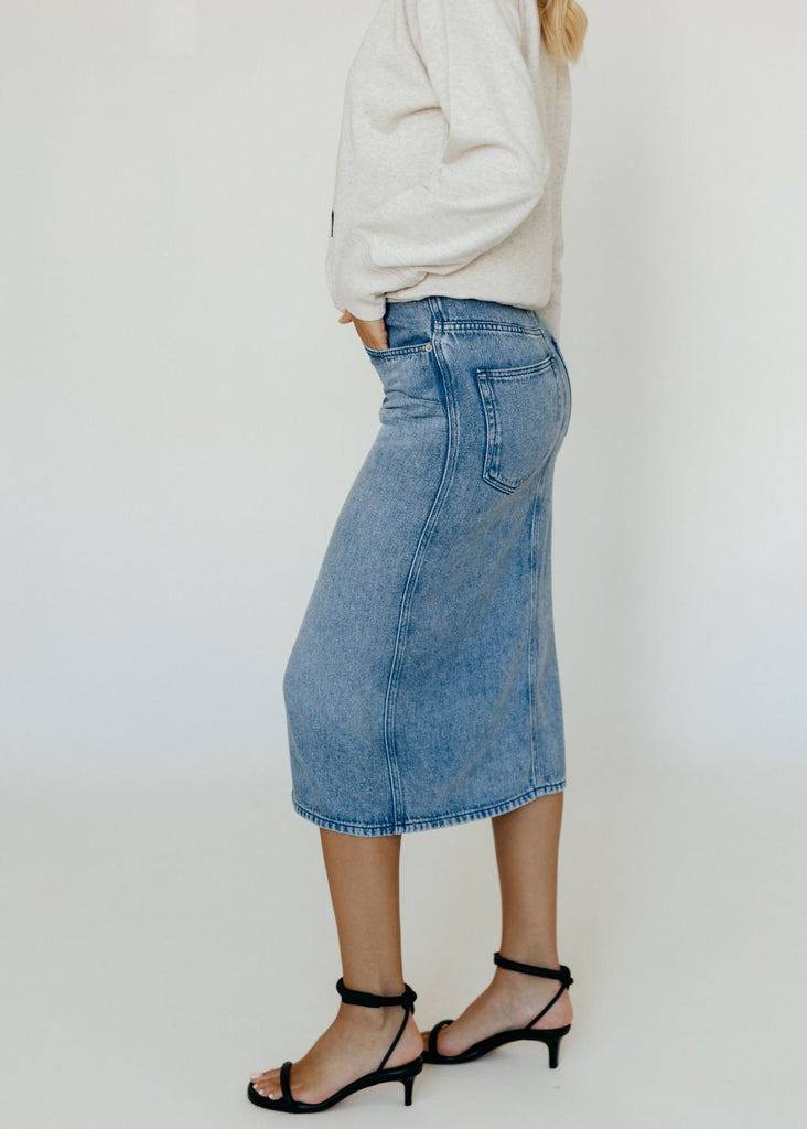 Isabel Marant Étoile Tilauria Midi Skirt Side View | Tula Online Boutique