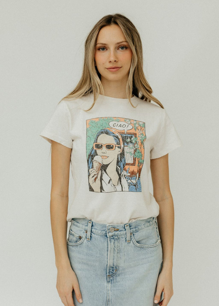 RE/DONE Classic Tee Ciao | Tula's Online Boutique
