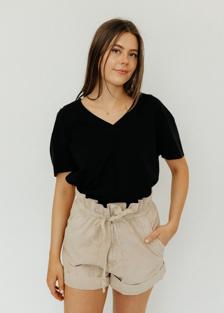 R13 V-Neck Relaxed Tee | Tula's Online Boutique