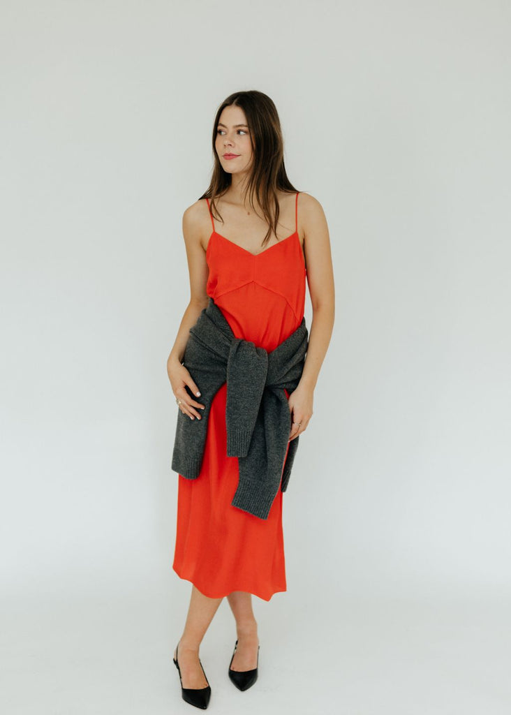Tibi The Slip Dress in Red | Tula's Online Boutique