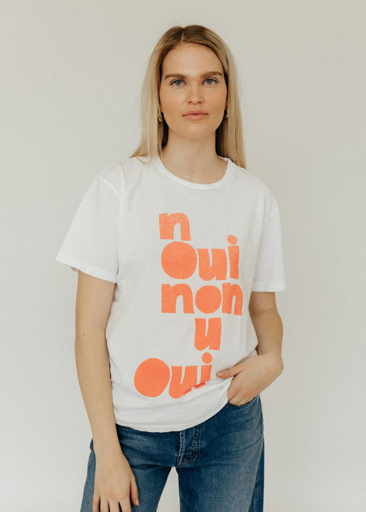 MOTHER The Rowdy Tee in Oui | Tula's Online Boutique