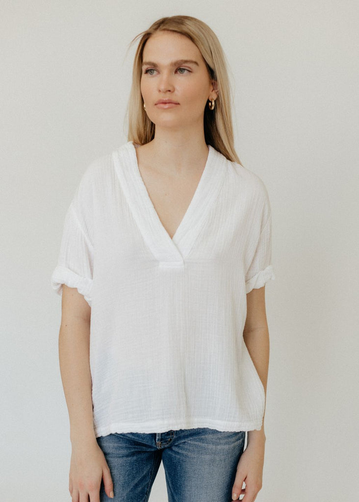 Xírena Avery Top in White | Tula's Online Boutique