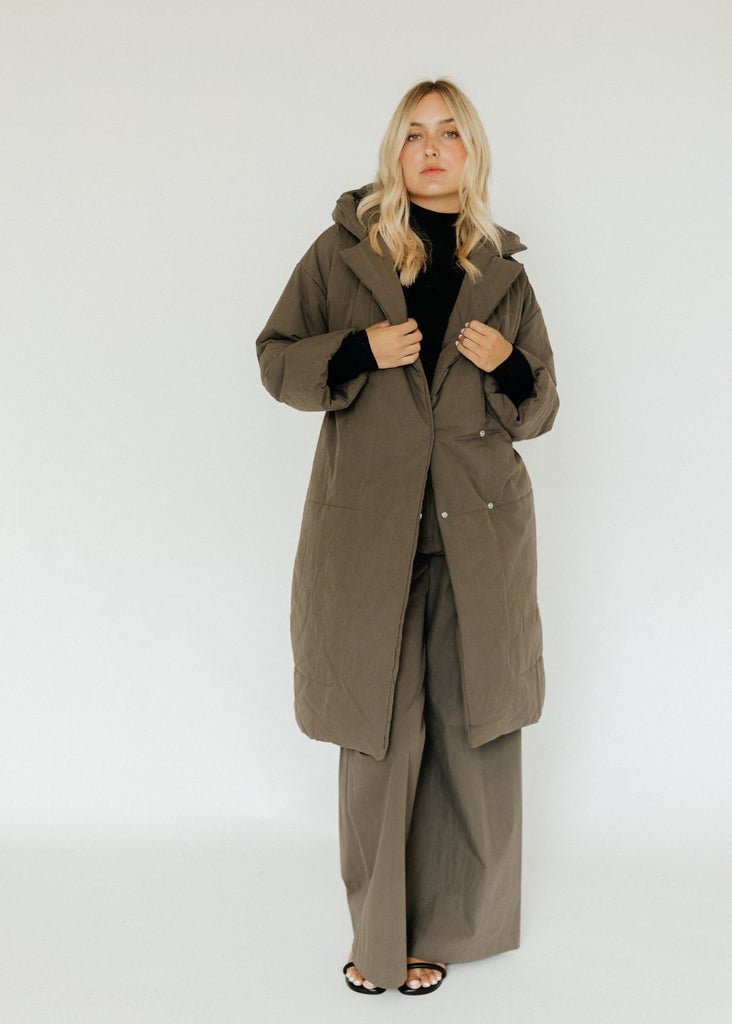 Proenza Schouler Technical Suiting Wrap Coat | Tula Online Boutique