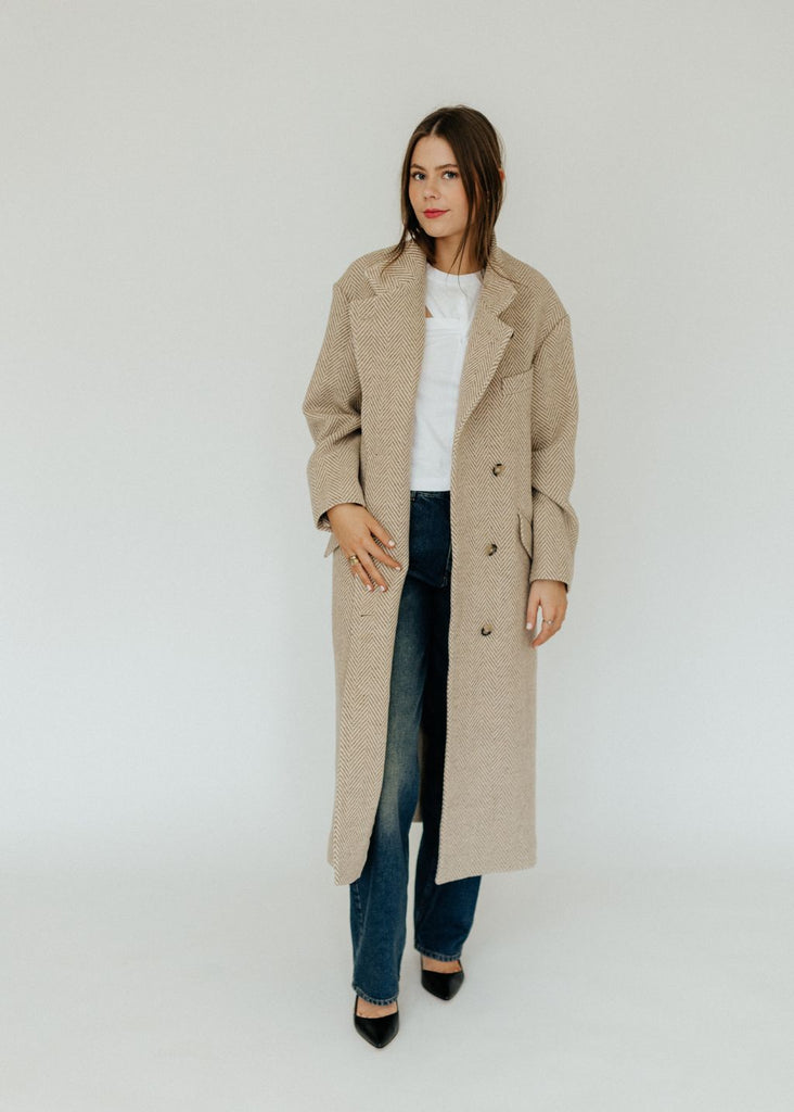 Isabel Marant Étoile Sabine Coat in Toffee | Tula's Online Boutique