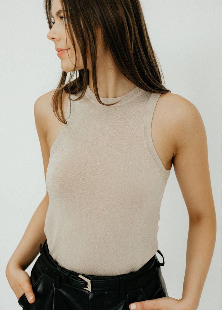 Anine Bing Noel Top in Champagne | Tula's Online Boutique