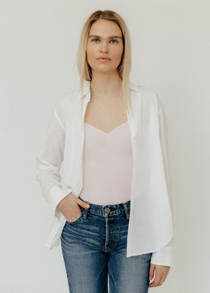 Xírena Beau Shirt in White | Tula's Online Boutique