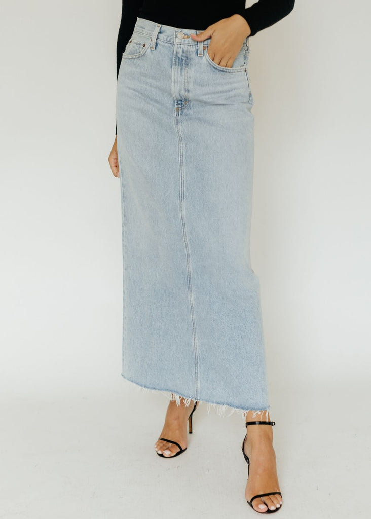 Agolde Hilla Skirt Front | Tula's Online Boutique