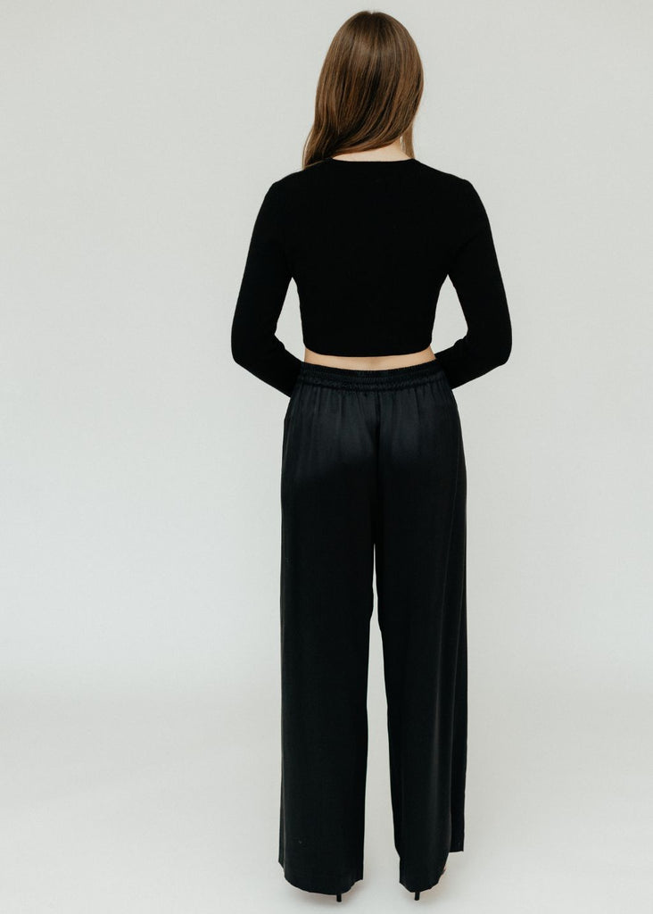 Velvet Manhattan Pant in Black Back | Tula's Online Boutique