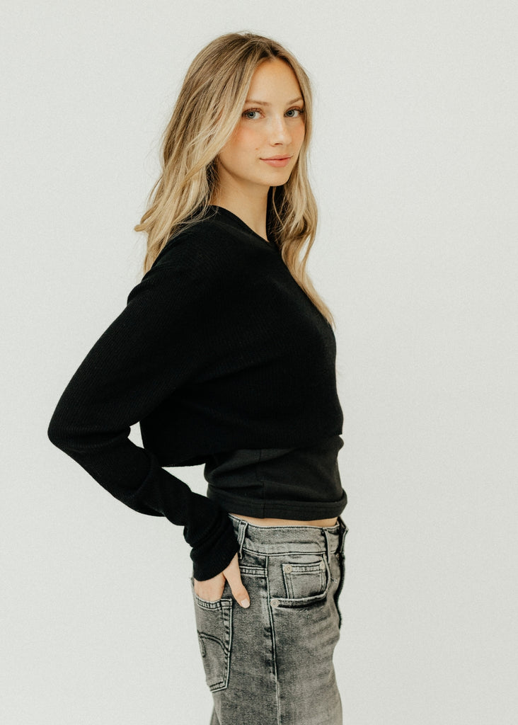 Éterne Cheyenne Cashmere Cropped Sweater | Tula's Online Boutique